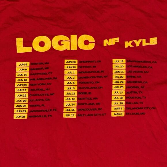 Logic Tour Shirt Bobby Tarantino Vs. Everybody 2018 Tee Long Sleeve Adult Medium - Picture 6 of 6